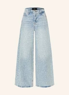 7 For All Mankind Jeansy Wide Leg Marie blau