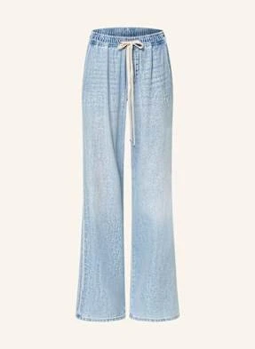 7 For All Mankind Jeansy Wide Leg Pull On blau