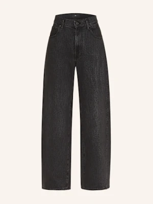 7 For All Mankind Jeansy Wide Leg Twisted Bonnie schwarz