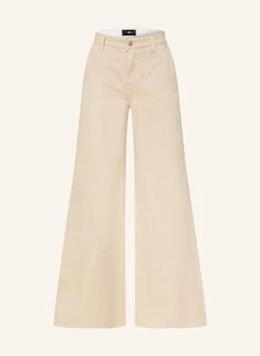 7 For All Mankind Jeansy Wide Leg Willow weiss