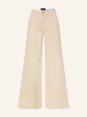 7 For All Mankind Jeansy Wide Leg Willow weiss