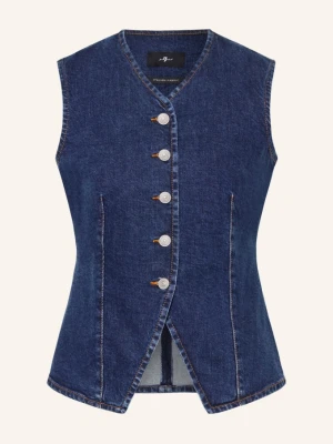 7 For All Mankind Kamizelka Dżinsowa blau GRANATOWY