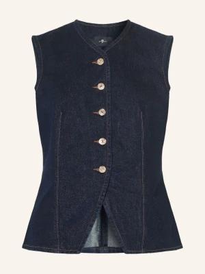 7 For All Mankind Kamizelka Dżinsowa blau GRANATOWY