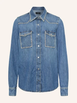 7 For All Mankind Koszula Dżinsowa Z Nitami blau
