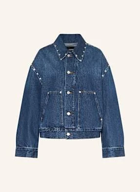 7 For All Mankind Kurtka Jeansowa Le Blue Z Ćwiekami blau
