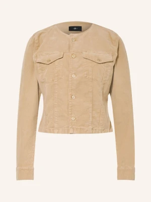 7 For All Mankind Kurtka Z Sztruksu Vicky beige