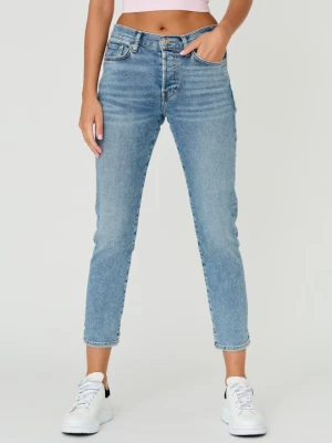 7 FOR ALL MANKIND Niebieskie damskie jeansy JOSEFINA LUXE VINTAGE SELFMADE, Rozmiar 26