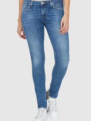 7 FOR ALL MANKIND Niebieskie jeansy damskie PYPER SLIM ILLUSION Stride, Rozmiar 27