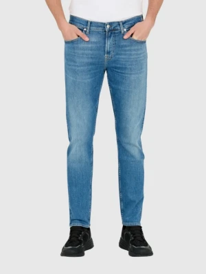 7 FOR ALL MANKIND Niebieskie jeansy męskie, Rozmiar 34