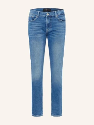 7 For All Mankind Obcisłe Jeansy Skinny Relaxed Skinny Z Ozdobnymi Perełkami blau