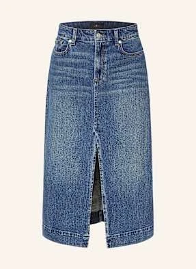7 For All Mankind Spódnica Jeansowa Amber blau