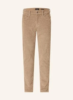 7 For All Mankind Spodnie Sztruksowe The Straight Regular Fit beige