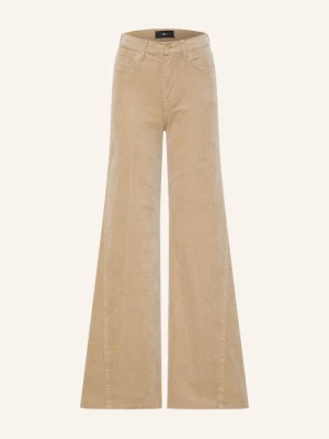 7 For All Mankind Spodnie Z Sztruksu Lotta beige