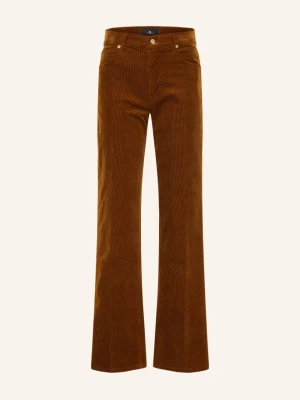 7 For All Mankind Spodnie Z Sztruksu Stovepipe braun 3RR CORDUROY COGNAC
