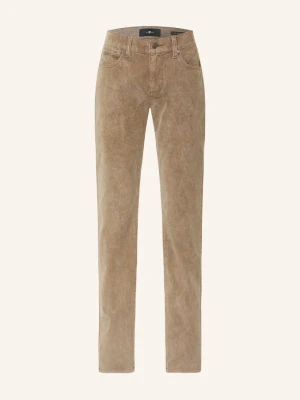 7 For All Mankind Spodnie Z Sztruksu The Straight, Krój Prosty beige