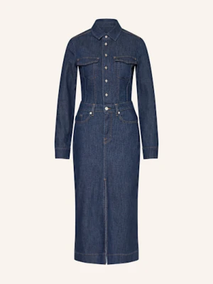 7 For All Mankind Sukienka Jeansowa Halona blau