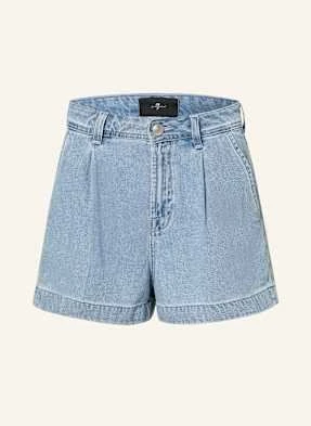 7 For All Mankind Szorty Jeansowe blau