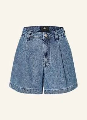 7 For All Mankind Szorty Jeansowe blau