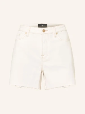 7 For All Mankind Szorty Jeansowe Monroe weiss