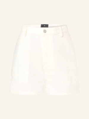 7 For All Mankind Szorty Jeansowe weiss