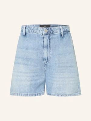 7 For All Mankind Szorty Jeansowe Z Lnem blau