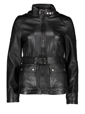 7eleven Skórzana kurtka "Kati" w kolorze czarnym rozmiar: 38