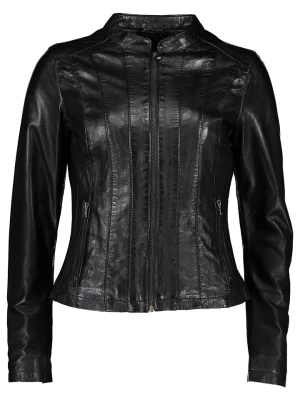 7eleven Skórzana kurtka "Lana" w kolorze czarnym rozmiar: 38