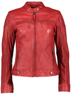 7eleven Skórzana kurtka "Sarra" w kolorze czerwonym rozmiar: XL