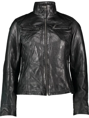 7eleven Skórzana kurtka "Sevia" w kolorze czarnym rozmiar: 46