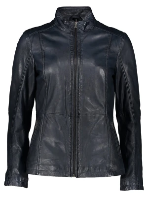 7eleven Skórzana kurtka "Sharron" w kolorze granatowym rozmiar: 36