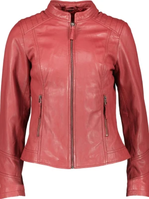 7eleven Skórzana kurtka "Soni" w kolorze czerwonym rozmiar: 46