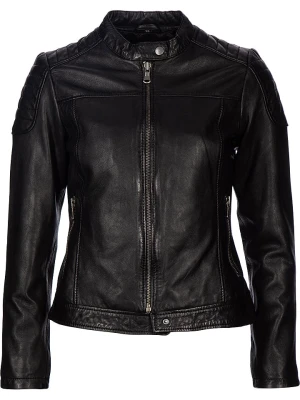 7eleven Skórzana kurtka "Stylla" w kolorze czarnym rozmiar: 34