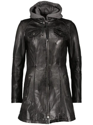 7eleven Skórzany płaszcz w kolorze czarnym rozmiar: 46