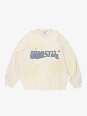 9 Unity bluza z kapturem oversize męska biała Klasyk