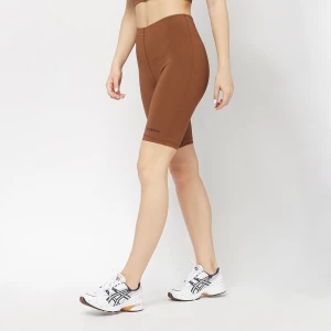9N1M SENSE Logo Leggings Short kobiety Szorty sportowe brązowy rozmiar Odzież