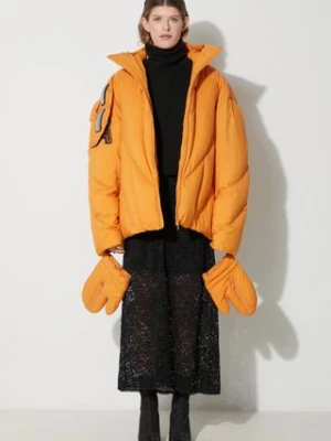 A.A. Spectrum kurtka puchowa Goldan Jacket kolor pomarańczowy zimowa oversize 82231205A SOFT SUN