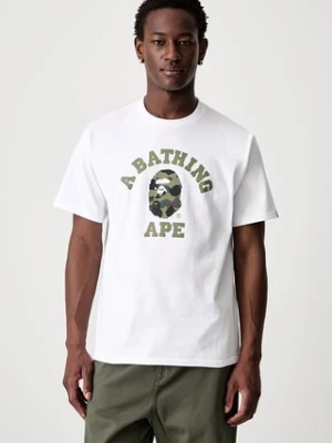 A Bathing Ape 1st Camo College T-shirt bawełniany męski