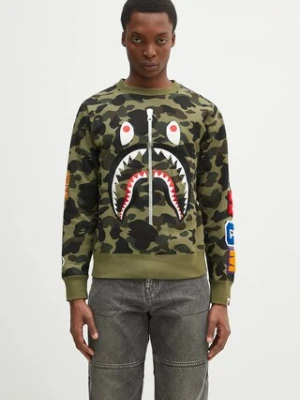 A Bathing Ape bluza bawełniana 1St Camo Shark Crewneck
