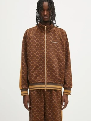A Bathing Ape bluza College Monogram Logo Relaxed Fit Track męska kolor brązowy wzorzysta 1L30115309