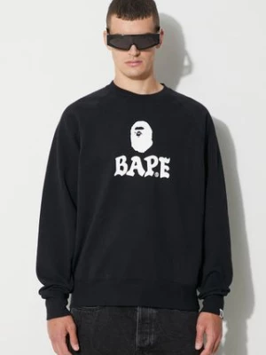 Zdjęcie produktu A Bathing Ape bluza męska kolor czarny z nadrukiem