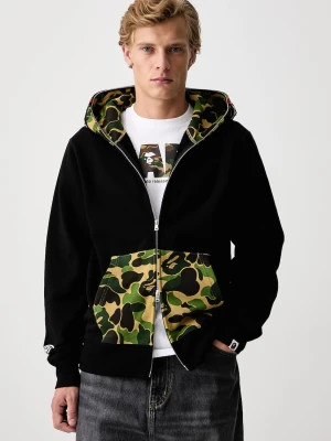 A Bathing Ape bluza rozpinana z kapturem bawełniana męska