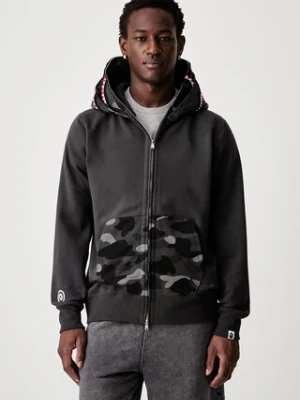 A Bathing Ape Camo Shark bluza rozpinana z kapturem bawełniana męska