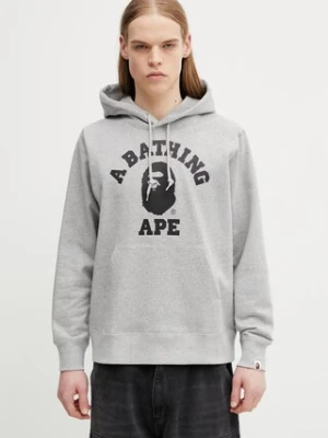 A Bathing Ape College bluza z kapturem męska bawełniana
