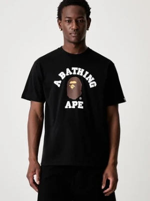 A Bathing Ape College T-shirt oversize bawełniany męski