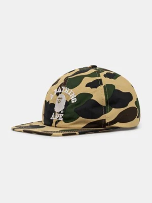 A Bathing Ape czapka z daszkiem Gore-tex wind stopper 1st camo kolor beżowy wzorzysta 1K70180006