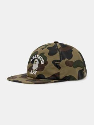 A Bathing Ape czapka z daszkiem Gore-tex wind stopper 1st camo kolor zielony wzorzysta 1K70180006