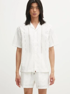 A Bathing Ape koszula bawełniana Embroidery Open Collar