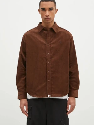 A Bathing Ape koszula sztruksowa One Point Corduroy Longsleeve