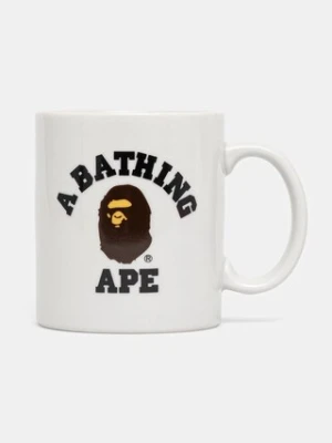 A Bathing Ape kubek College Pottery Mug kolor biały 1K80193016