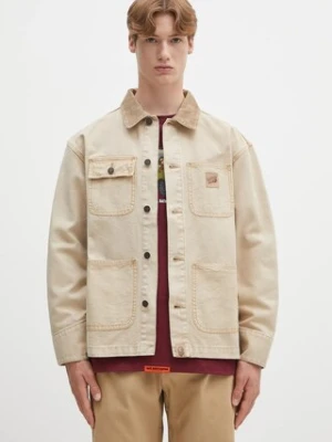 A Bathing Ape kurtka bawełniana kolor beżowy przejściowa 1L30140308